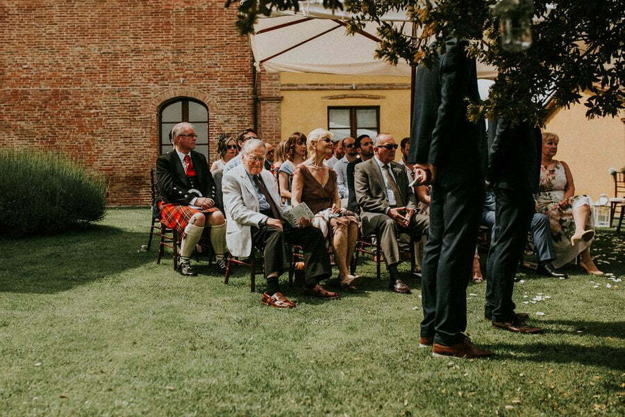 wedding ceremony guests